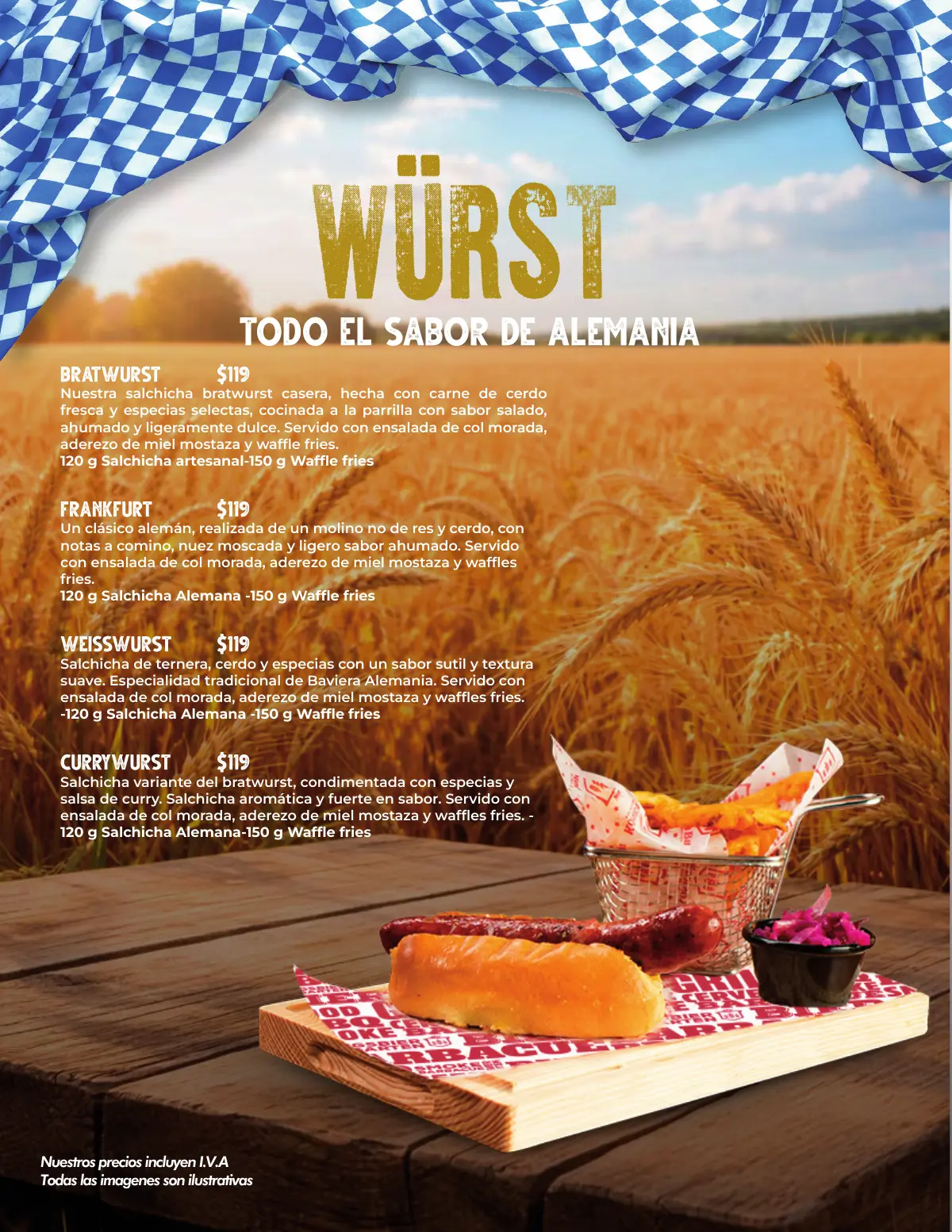 Würst: salchichas alemanas